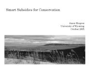 Smart Subsidies for Conservation