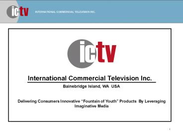 International Commercial Television Inc'