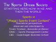 The Sports Dream Society starting here now in NZ and then the World PowerPoint PPT Presentation