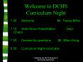 Welcome to DCHS Curriculum Night PowerPoint PPT Presentation