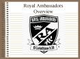 Royal Ambassadors Overview PowerPoint PPT Presentation