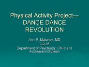 Physical Activity Project