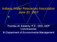 Indiana Water Resources Association June 20, 2007 PowerPoint PPT Presentation