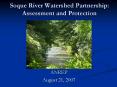 Soque River Watershed Partnership: Assessment and Protection PowerPoint PPT Presentation