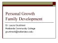 Personal Growth Family Development PowerPoint PPT Presentation