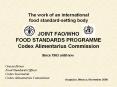 JOINT FAO/WHO FOOD STANDARDS PROGRAMME Codex Alimentarius Commission PowerPoint PPT Presentation