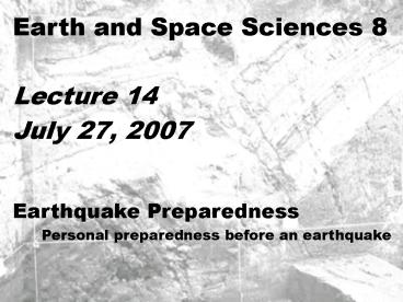 Earth and Space Sciences 8