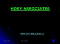 HOEY ASSOCIATES PowerPoint PPT Presentation