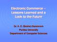 Electronic Commerce  PowerPoint PPT Presentation