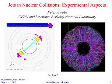 Jets in Nuclear Collisions: Experimental Aspects