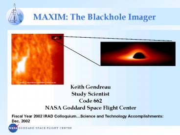 MAXIM: The Blackhole Imager