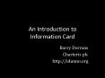 An Introduction to Information Card PowerPoint PPT Presentation