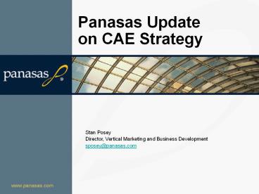 Panasas%20Update%20on%20CAE%20Strategy