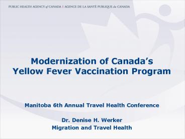 Modernization of Canada