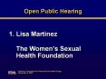 Open Public Hearing PowerPoint PPT Presentation