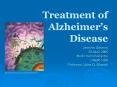 Treatment of Alzheimer PowerPoint PPT Presentation