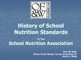 History of School Nutrition Standards  To The School Nutrition Association PowerPoint PPT Presentation