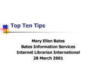 Top Ten Tips