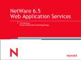 NetWare 6'5 Web Application Services PowerPoint PPT Presentation