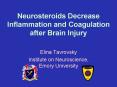 Neurosteroids Decrease Inflammation and Coagulation after Brain Injury PowerPoint PPT Presentation