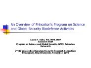 An Overview of Princeton