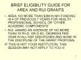 BRIEF ELIGIBILITY GUIDE FOR AREA AND RUI GRANTS PowerPoint PPT Presentation
