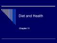 Diet and Health PowerPoint PPT Presentation