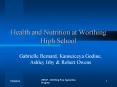 Health and Nutrition at Worthing High School PowerPoint PPT Presentation