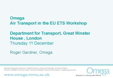 Omega Short Course: ATM