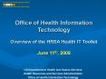 HRSA and Health Information Technology PowerPoint PPT Presentation
