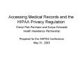 Accessing Medical Records and the HIPAA Privacy Regulation PowerPoint PPT Presentation