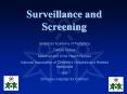 Surveillance and Screening PowerPoint PPT Presentation