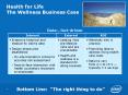 Health for Life The Wellness Business Case PowerPoint PPT Presentation