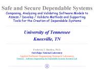 Safe and Secure Dependable Systems