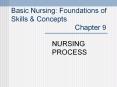 Basic Nursing: Foundations of Skills PowerPoint PPT Presentation