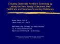 Ensuring Statewide Newborn Screening by Linking the New Jerseys Electronic Birth Certificate and New PowerPoint PPT Presentation