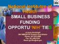 National Institutes of Health SMALL BUSINESS FUNDING OPPORTUNIHTIES PowerPoint PPT Presentation