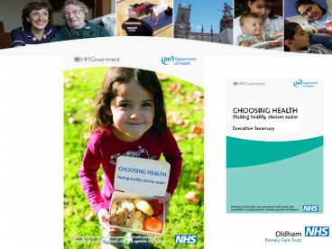 Govt White Paper: Choosing Health making healthier choices easier