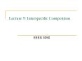 Lecture 9: Interspecific Competition PowerPoint PPT Presentation