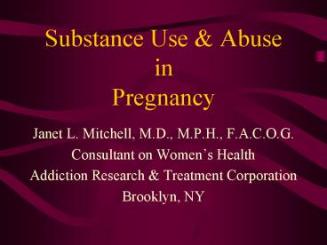 Substance Use
