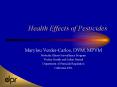 Health Effects of Pesticides PowerPoint PPT Presentation