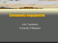 Community engagement PowerPoint PPT Presentation