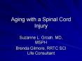 Aging with a Spinal Cord Injury PowerPoint PPT Presentation