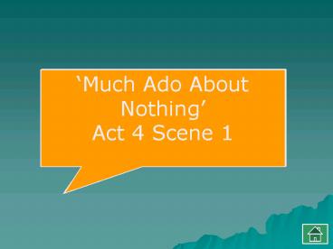 Much Ado About Nothing