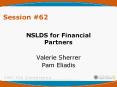 NSLDS for Financial Partners PowerPoint PPT Presentation
