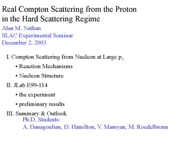 Real Compton Scattering from the Proton