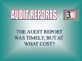 THE AUDIT REPORT PowerPoint PPT Presentation