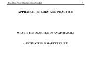 APPRAISAL THEORY AND PRACTICE