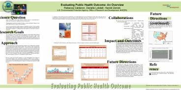 Evaluating Public Health Outcome: An Overview