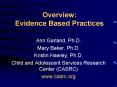 Overview: Evidence Based Practices PowerPoint PPT Presentation